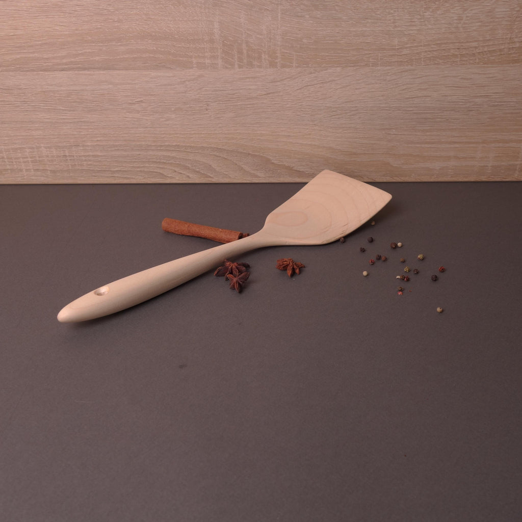 Set of 2 Handcrafted Linden Wood Spatulas: A Must-Have for Your Kitchen