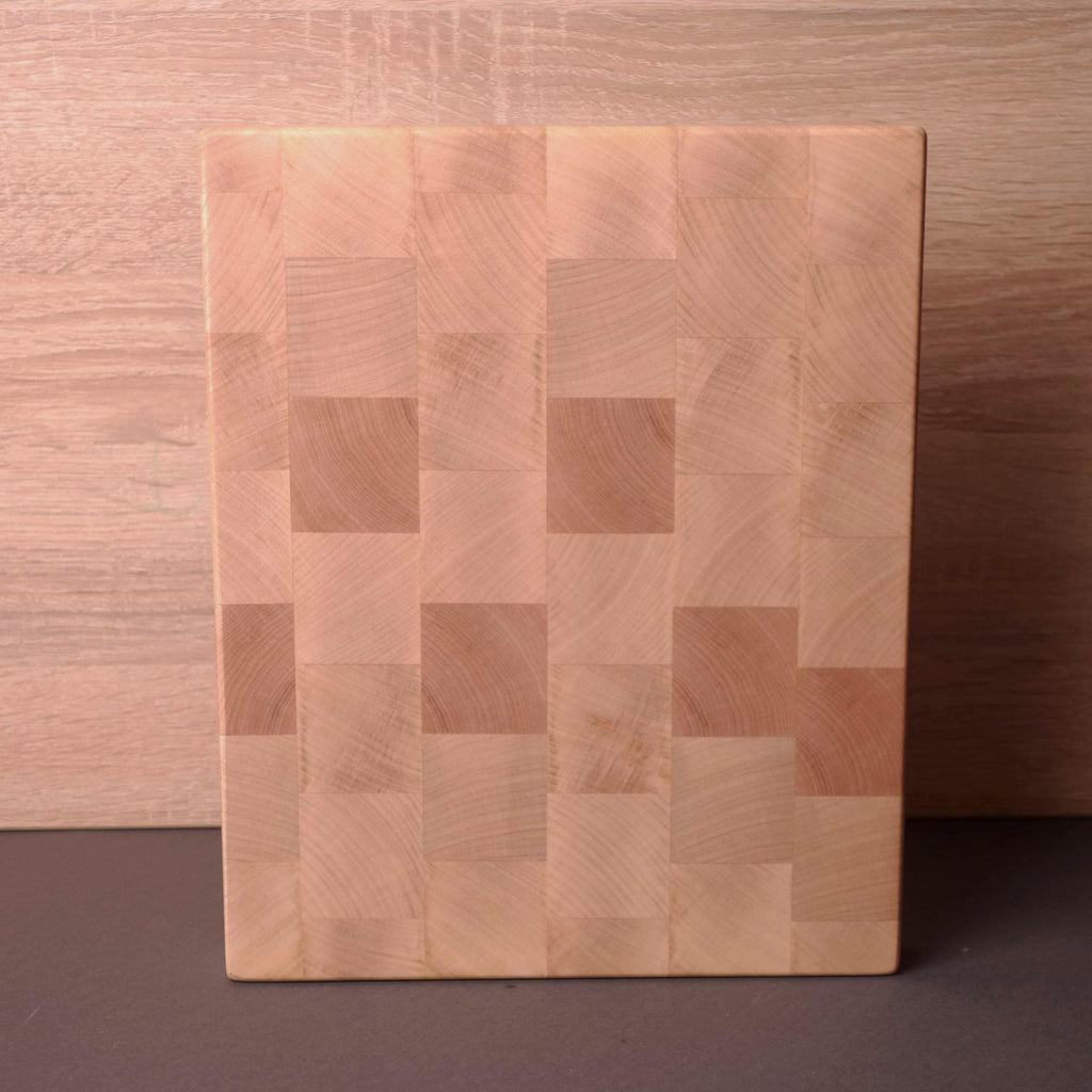 XS Handmade End Grain Wooden Cutting Board Maple Wood And Juice Groove - Best Gift For Mother