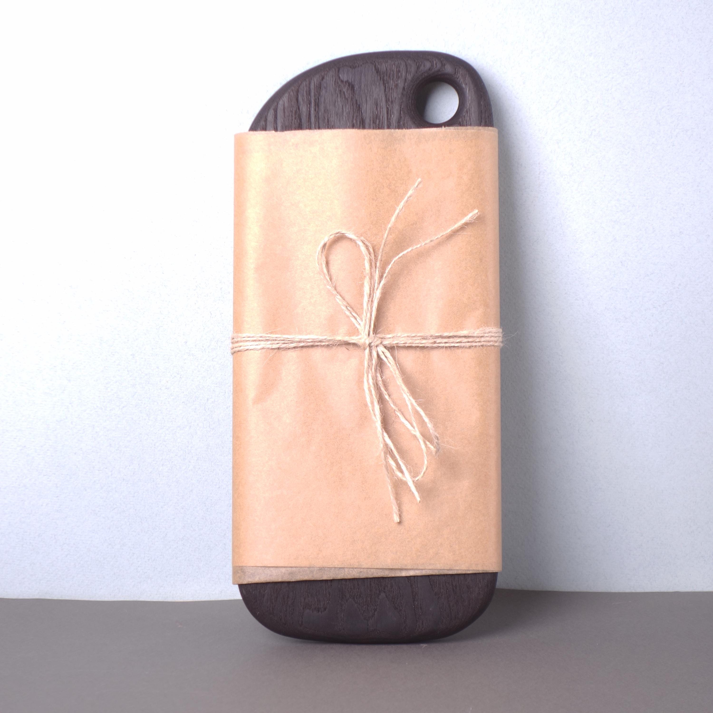 Handmade Wooden Cutting Board Classic Rectangular Shape Burned Ash Wood - Best Gift For Mother's Day