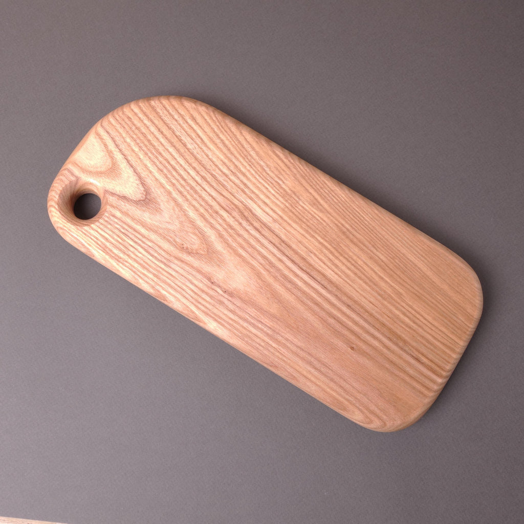 Handmade Wooden Cutting Board Classic Elongated Shape Ash Wood - Best Gift For Mother