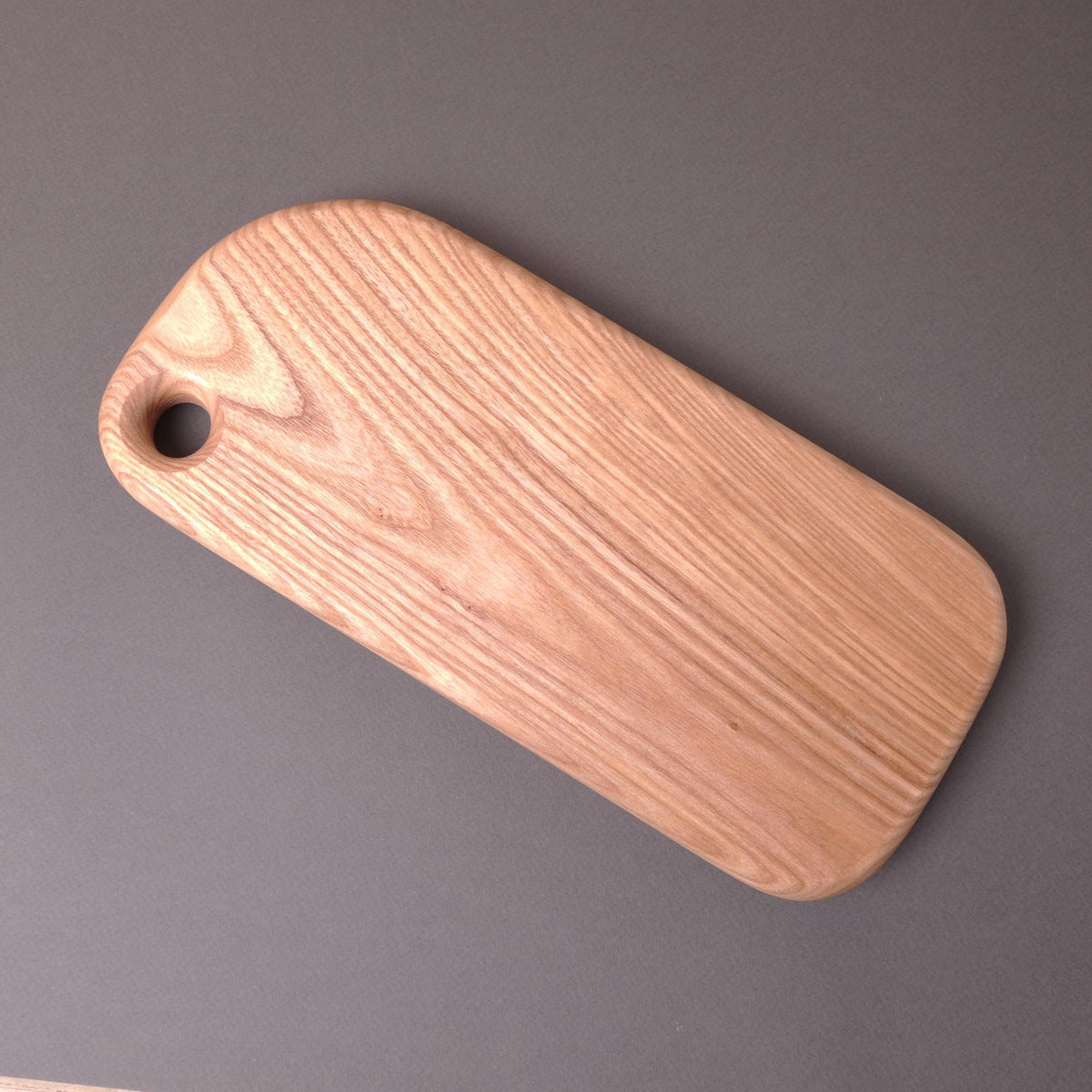 Handmade Wooden Cutting Board Classic Elongated Shape Ash Wood - Best Gift For Mother