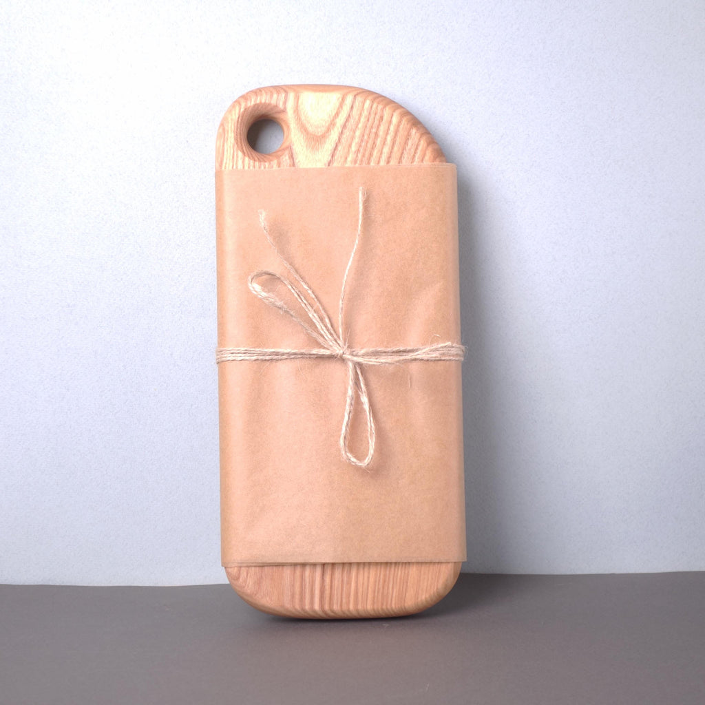 Handmade Wooden Cutting Board Classic Elongated Shape Ash Wood - Best Gift For Mother