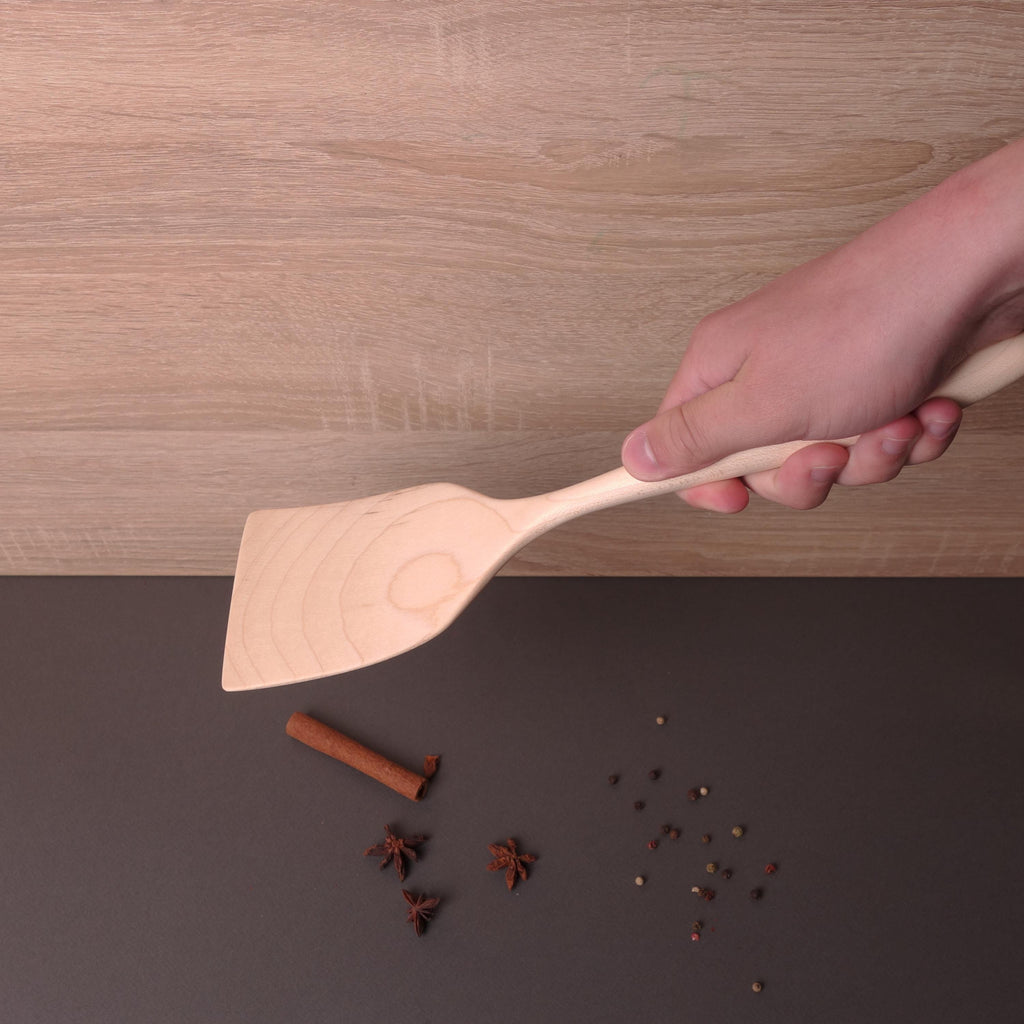 Set of 2 Handcrafted Linden Wood Spatulas: A Must-Have for Your Kitchen