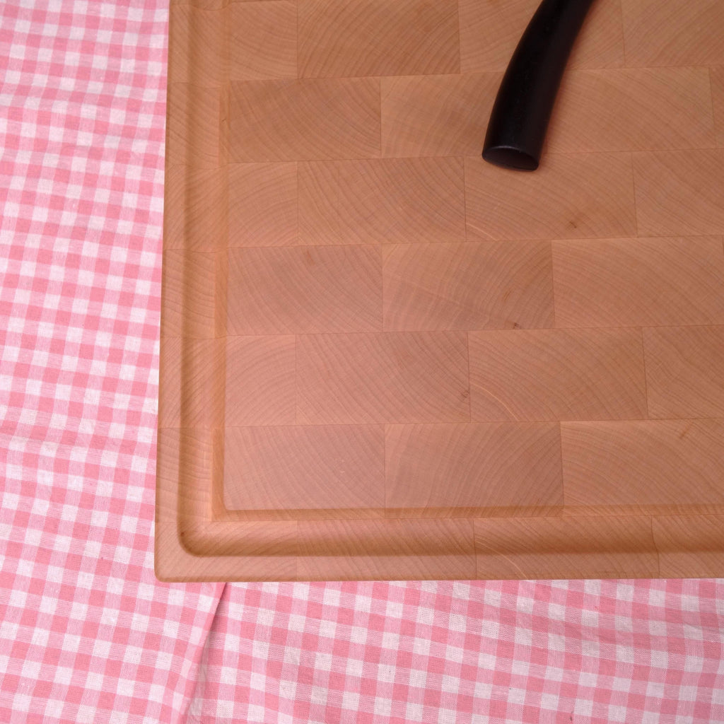 XXXL Size Handmade End Grain Maple Cutting Board Large With Juice Groove and Handles - Best Solution For a Chef