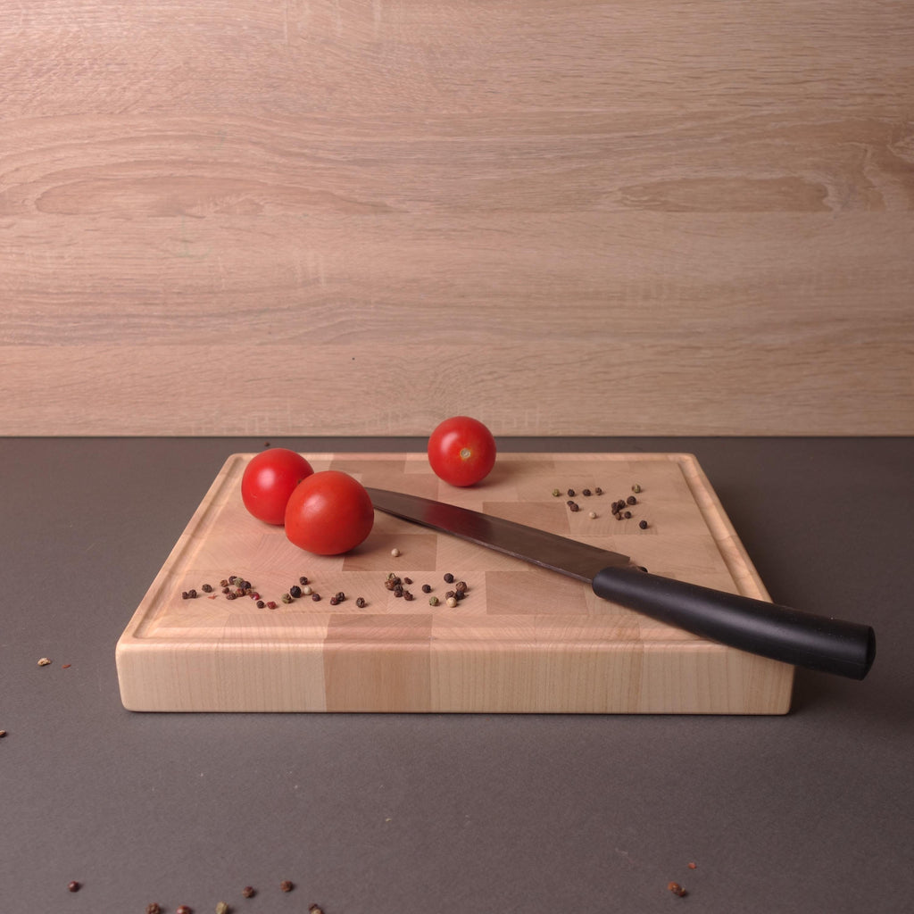 XS Handmade End Grain Wooden Cutting Board Maple Wood And Juice Groove - Best Gift For Mother